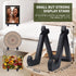 2 Pack Bamboo Plate Display Stand, 6 Inch Decorative Picture Frame Stand Square Plate Holder Display Stand Display Stand for Plates, Photos, Book,...