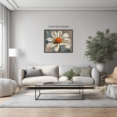Posterizer 1 pcs-beautiful dainty flower in oil painting style 1-Floral & Botanical Art-Landscape & Nature Art-Decor for Home & Office- unframed w...