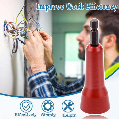 Wire Twisting Tool, Wire Spin Twister Nut, Spin Twist Wire Connector Socket, Wire Twisting Spinner, Wire Spin Driver Nut, Wire Twister Tool for Dr...