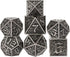 UDIXI Metal DND Dice 7PCS Polyhedral Dice Set D&D Metal MTG Dice Ancient Silver for RPG Dungeons and Dragons Role Playing Games...