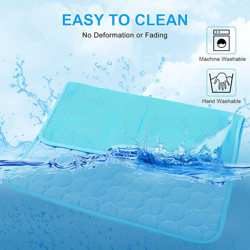 Pet Dog Cooling Bed Mats,Self Cooling Pet Dog Cool Mat Pads for Dogs Cats Indoor and Outdoor (X-Large(28x40 inch), Blue)...