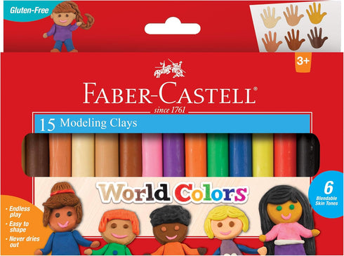 Faber-Castell World Colors Modeling Clay - Modeling Clay for Kids - Sensory Play...