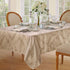 Newbridge Barcelona Luxury Damask Fabric Tablecloth, 52” Wide x 70” Rectangle, Golden Beige, 100% Polyester, No Iron, Soil Resistant Dining Room, ...
