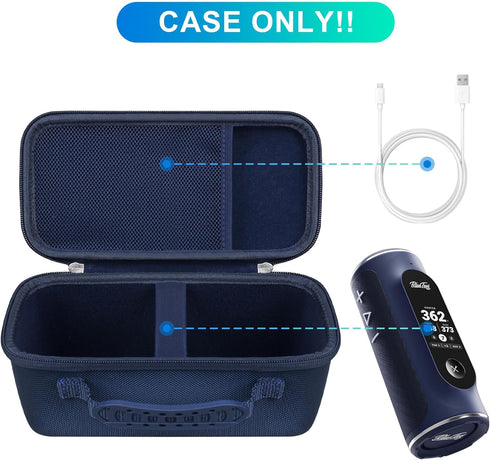 BOVKE Carrying Case Compatible with Blue Tees Golf Player+ GPS Speaker with Touch Screen Display, Portable Golf GPS Speaker Holder with Extra Spac...