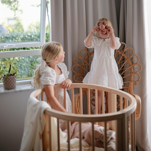 mushie Silicone Baby Daisy Rattle Teether Toy...