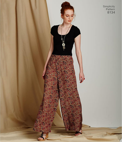 Simplicity 8134 Easy to Sew Women's Pants and Shorts Sewing Pattern Kit, Sizes 6-14...