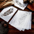 6 Pieces Decorative Mandala Feather Stencil Reusable Mandala Painting Templates Beautiful Stencils for Painting Metal Open Ring for Painting on Wo...