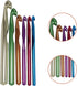 Large Aluminum Crochet Hooks Set 7mm, 8mm, 9mm,10mm, 12mm, 15mm, Big Standard Size Crochet Hooks...