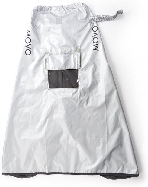 Movo CRC03 Extra-Long Camera Rain Coat Rain Cover for DSLR Cameras, Lens, and Tripod (Metallic Gray)...