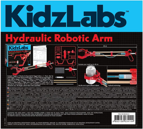 4M Hydraulic Robot Arm Kids Science Kit, Model:4106...