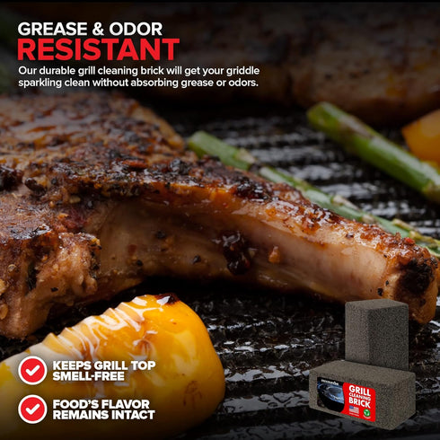Stock Your Home Grill Cleaning Brick, Griddle Block Cleaner, Heavy Duty Pumice Stone for BBQ Flat Top, Scrubbing Tools/Bricks, (1 Pack)...