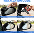 LivTee Blind Spot Mirror with Side Mirror Rain Guard, Carbon Fiber 2-in-1 Side Mirror Covers Kit with Wide Angle Adjustable Stick for Cars SUV and...