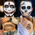 5 Sheets 3D Joker Tattoos Hand Face Halloween Makeup Kit, Smile Face Ghost Clown Damaged Joker Temporary Tattoo For Men Women Adults, Scary Prison...