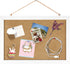 Cork Board Bulletin Board 12 x 7.8 Inches with Rectangle White Frame Hanging Pin for Walls Office Message Board or Vision Board Decoration...