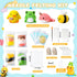 WATINC Set of 4 Cute Animal Needle Felting Starter Kit Frog Chick Bee Narwhal Animal Doll Wool Felting Tools Felt Needles Foam Mat DIY Needlework ...