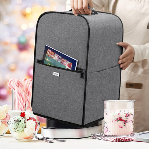 LUXJA Dust Cover Fits for Ninja CREAMi NC501, NC301, NC299AMZ, Ice Cream Maker Dust Cover Compatible for Ninja Ice Cream Maker Machine with Access...