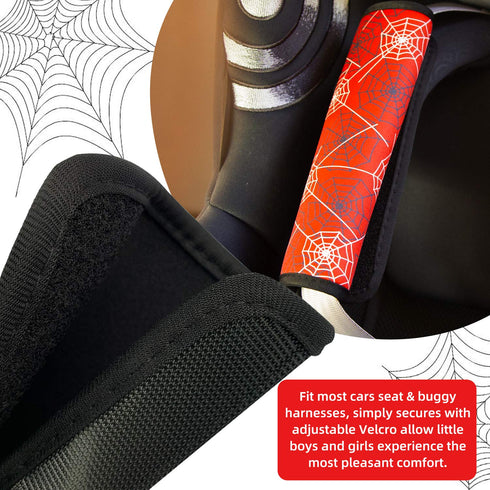 Spider Seat Belt Cover for Kids, Seat Belt Pad for Boys, Car Seat Straps Shoulder Pads for Kids, Kid's Seat Belt Cushion, Shoulder Strap Pad, 1 Pi...