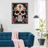 SKRYUIE 5D Diamond Painting Skeleton Full Drill, Paint with Diamond Art Kits for Adults Rose, DIY Skull Flower Painting by Number Kits Cross Stitc...