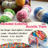 3 Pcs Pack with 5-Ply Acrylic Yarn, 3 Balls of 4.8Oz/135g Soft 3mm Medium Thick Colorful Yarn for Crocheting Knitting, 260 Yds/240m Crochet Blanke...