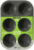 casaWare Toaster Oven 6 Cup Muffin Pan NonStick Ceramic Coated (Silver Granite)...
