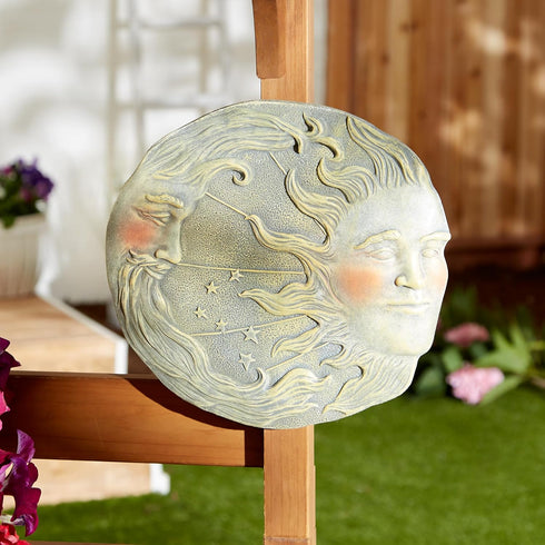 Gifts & Decor Celestial Sun Moon Star Wall Plaque for Living Room...