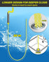 Drain Clog Remover Tool, 30 Inch Sink Snake Hair Clog Remover with Rotating Handle and 7 Wand Spares, Anti-Break Nylon Drain Hair Remover Plumbing...