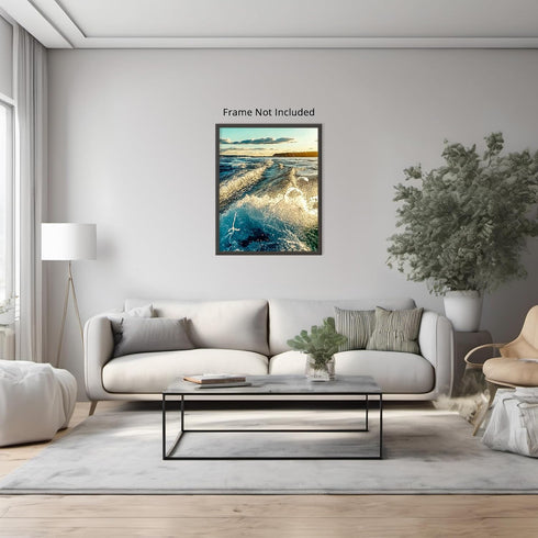 Posterizer 1 pcs-ocean waves-beautiful nature art work 1-Landscape & Nature Art-Coastal & Nautical Art-Decor for Home & Office- unframed wall art...