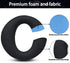 Earpads Replacement for Sony Playstation Pulse 3D Wireless Headset PS5, Ear Pads Cushions with Noise Isolation Foam (Black: (Breathing Fabric + Me...