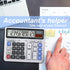 Desktop Calculator Extra Large LCD Display 12-Digit Big Number Accounting Calculator with Giant Response Button, Battery & Solar Powered, Perfect ...
