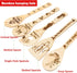 L1rabe Christmas Monster Bamboo Spoons - 5 Christmas Themed Funny Kitchen Utensils Decor for Cooking&Serving Set, Cooking Engraved Patterns are Su...
