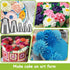 Suuker Rose Flower Piping Tips Set, Stainless Steel Chrysanthemum Nozzles, Crinkle Cream Laminating Nozzle Cupcake Pastry Tool For Decorating Cake...