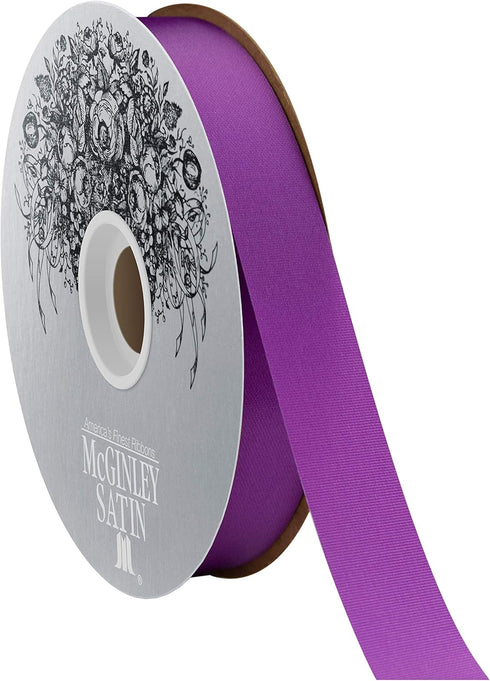 McGinley Mills 7/8" W Acetate Satin Ribbon, Purple, 100 Yard Spool...