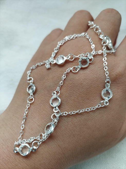 Beaded Anklet Bracelet Simple Chain Jewelry Beads Ankle Bracelet Foot Chain...