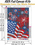 DIY 4 Th of July Diamond Painting Kits For Adults Patriotic,Diamond Art by Number Kit Celebrate American Flag Crystal Embroidery Beginner Arts Ful...