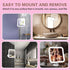 Upgraded 10x Magnifying Lighted Makeup Mirror with Natural White LED Lights, 360°Swivel Portable Cordless Makeup Mirrors with Locking Suction Base...