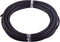 KONMAY 5 Yards 3.0mm Round Black Geneuine Braided Leather Cord Bolo Leather Cord...