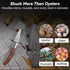 Oyster Knife,Oyster Shucking Kit, Oyster Shucking Knife With Comfort Wood-handle,Sturdy And Sharpness Oyster Knives,Oyster Shucker With 5 leve Pro...