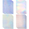 36 Sheets Self-Adhesive Paper Holographic Transparent Paper A4 Waterproof Self-Adhesive Transparent Film 11.7 x 8.3 Inches (Gem, Point, Colorful, ...