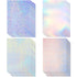 36 Sheets Self-Adhesive Paper Holographic Transparent Paper A4 Waterproof Self-Adhesive Transparent Film 11.7 x 8.3 Inches (Gem, Point, Colorful, ...