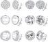 HAIAISO 6 Pairs Clip On Earrings Cubic Zirconia Pearl Knot Twist Clip On Earrings Non Pierced for Women Clip Earrings Set...