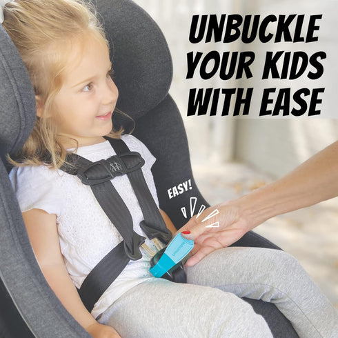 UnbuckleMe Car Seat Buckle Release Tool - Easy Opener Aid for Arthritis, Long Nails, Older Kids - Button pusher for infant, toddler, convertible 5...