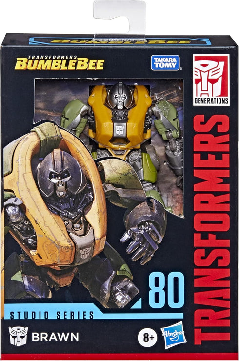 Transformers Toys Studio Series 80 Deluxe Class Bumblebee Brawn Action Figure - Ages 8 and Up, 4.5-inch...