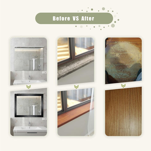 Wood Grain Tape, 2.4" X15', Self Adhesive Wood Grain Repair Patch for Tables, Chairs, DIY,Baseboards, Doors, Windows, Floors and Furniture Renovat...