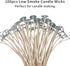 CD Series Candle Wicks for Soy Candles,100pcs CD 20 6" Pretabbed Wicks,Cotton & Paper Wicks for Candle Making....