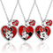 Disney Girls Minnie Mouse BFF Necklace Set of 3 - Best Friends Necklaces with BFF Charm and Minnie Mouse Pendant...