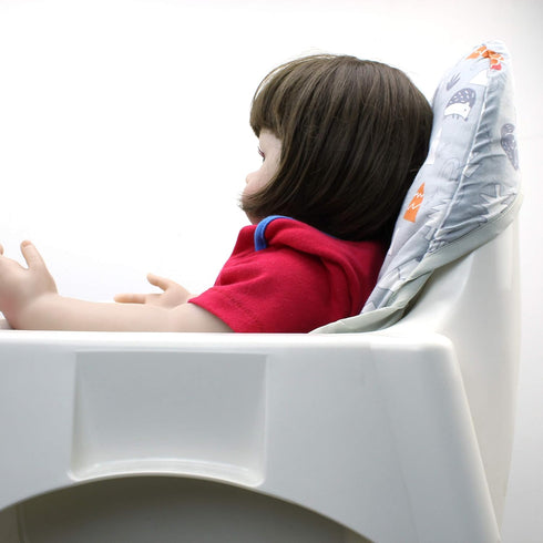 ZARPMA Cotton Seat Covers for IKEA Antilop Highchair, Padded, Forest Pattern Foldable Baby Highchair Cover for IKEA Child Chair Cushion (Grey Fore...