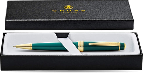 Cross Bailey Light Polished Green Resin and Gold Tone Ballpoint Pen...