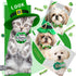 24pcs St.Patrick's Day Dog Bow Ties, Adjustable Green Pet Small Dog Collar Attachment Grooming Bowties, Lucky Clover Dog Bow Ties for Holiday Fest...