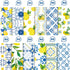 24 Sheets Lemon Scrapbook Paper Pad Double-Sided Blue Tiles Yellow Lemon Patterned Decorative Craft Paper for Card Making Photo Album Journal DIY ...