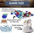 WE Games Replacement Glass Mancala Stones in Assorted Colors...